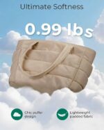 Tote Bag for Woman | Lightweight Puffy Shoulder Handbag with Multi Compartment | Travel, Office, Gym & Daily Use | Durable Taslan Fabric - Image 20