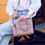 Women Lipstick Holder Keychain with Mirror, Soft PU Leather Portable Chapstick Holder Lipstick Pouch with Metal Key Ring for Trave Party Gift (Pink, Free) - Image 6