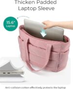 Tote Bag for Woman | Lightweight Puffy Shoulder Handbag with Multi Compartment | Travel, Office, Gym & Daily Use | Durable Taslan Fabric - Image 14