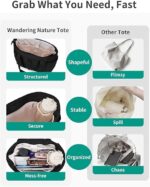 Large Tote Bag for Women | Multi-Pocket Travel Shoulder Bag with Tumbler Pocket | Work, Office, College, Travel & Daily Use Handbag - Image 2