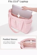 Large Tote Bag for Women | Multi-Pocket Travel Shoulder Bag with Tumbler Pocket | Work, Office, College, Travel & Daily Use Handbag - Image 24