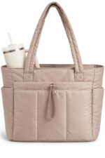 Large Tote Bag for Women | Multi-Pocket Travel Shoulder Bag with Tumbler Pocket | Work, Office, College, Travel & Daily Use Handbag - Image 13