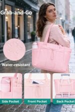 Large Tote Bag for Women | Multi-Pocket Travel Shoulder Bag with Tumbler Pocket | Work, Office, College, Travel & Daily Use Handbag - Image 23