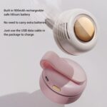 Pocket Clip Fan, Lightweight Fast Wind Speed Flexible USB Rechargeable Portable Fan for Beach for Hiking for Picnic (Pink) - Image 5