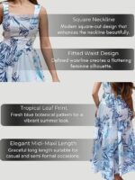 GRECIILOOKS One Piece Dress for Women Long | Comfortable Maxi Stylish Frocks Rayon Dresses - Image 5