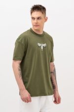 Men’s Oversized Fit Printed Premium Breathable Cotton, All Day Comfort Half Sleeve Crew Neck Oversized Tshirt - Image 13