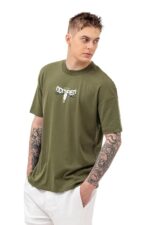 Men’s Oversized Fit Printed Premium Breathable Cotton, All Day Comfort Half Sleeve Crew Neck Oversized Tshirt - Image 11