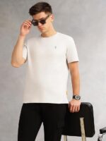 Thomas Scott Men's | Cricket Club Collection | Regular Fit | Short Sleeves | Round Neck | Solid | 100% Cotton | Knitted Tshirt - Image 2