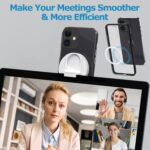ZORBES Continuity Camera Mount For Macbook Magnetic Laptop Phone Holder For Macbook Laptops/Iphone 14,13&12 Series,Compatible With Magsafe,Iphone Webcam Mount For Ios 16&Macos Ventura - Image 6