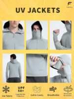 FABSPORTS Men's UV Protection Sun Screen Jacket, Sun Protection Clothing, Lightweight with UPF 50+ Protection for Outdoors - Image 9