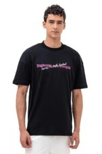 Men’s Oversized Fit Printed Premium Breathable Cotton, All Day Comfort Half Sleeve Crew Neck Oversized Tshirt - Image 6