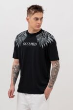 Men’s Oversized Fit Printed Premium Breathable Cotton, All Day Comfort Half Sleeve Crew Neck Oversized Tshirt - Image 3