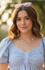 KARMA APPAREL Women’s Stylish Puff Sleeve Ruched Bow Front Top | Trendy Casual Summer Wear for Girls | Soft Lightweight Western Top for Daily & Vacation Outfit - Image 7