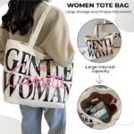 Kraptick Tote Bag – White Printed Canvas with Compact Design Casual Shoulder Style Tote Bag for Travel or Grocery Shopping Large Capacity and Lightweight Fashionable and Useful for Daily Use - Image 12