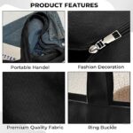 Kraptick Tote Bag – White Printed Canvas with Compact Design Casual Shoulder Style Tote Bag for Travel or Grocery Shopping Large Capacity and Lightweight Fashionable and Useful for Daily Use - Image 2