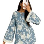 Women’s Printed Short Kurti for Girls | Regular Wear Flared Tunic Top | Stylish & Comfortable Rayon Kurti |Embroidered Short Kurti Top