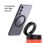 Insulated Water Bottle with Megnetic Phone Holder - Stainless Steel Bottle with Magnetic Tripod Mount - Hot 12H, Cold 24H, 360° Rotate - 710 Ml (Pink) - Image 4