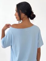 SXV STYLE SOL Women Summer Loose Asymmetrical Neck Cocktail Fruit Orange Y2K Graphic Oversized T-Shirt - Image 7