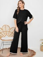 TYSORT Women Casual Summer co ords Set Track Suit Oversized Top Baggy Pant,Top and Pajama Set - Image 8