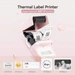 NIIMBOT B21 Label Maker, Inkless Bluetooth Label Printer, 2 Inch Portable Thermal Sticker Machine for Small Business, Marson Jar, Logo, Clothing, Shipping, Candles and Jewelry - Image 5