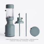 The Beast Mini Blender | Kitchen Mini Blender | Mixes Smoothies and Smoothies, Dressings, Sauces, Dips, Straw Lid and Straws Included, 600W (Mist) - Image 6