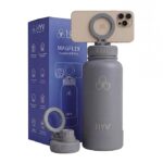 HYV MagFlex Insulated Water Bottle 1 Litre | Tripod with Magnetic Lid | Stainless Steel Sipper Bottle for Adults & Kids | Hot & Cold Flask for Gym, Office, Travel | Leakproof | Cashmere Beige - Image 8
