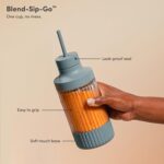 The Beast Mini Blender | Kitchen Mini Blender | Mixes Smoothies and Smoothies, Dressings, Sauces, Dips, Straw Lid and Straws Included, 600W (Mist) - Image 4