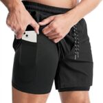 Men’s 2 in 1 Active Dual Shorts with Inner Tights | Double Layer Gym Shorts | Running, Training & Sports Shorts with Pocket Plus Size (S to 6XL) - Image 7