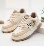 Sneakers for Women Comfortable Synthetic Leather Shoes for Woman, Lace-Up Casual Girls Shoe, Lightweight Sneaker Shoes for Woman - Image 2
