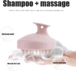 RENESMEE Scalp Massager Shampoo Brush, Eco-friendly Wheat Straw body with Soft Silicon Bristles, Hair Scalp Scrubber, Scalp Exfoliator | Dandruff Removal, Prevents Hair loss (Pink) - Image 7