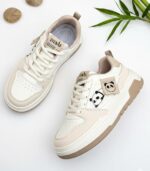 Sneakers for Women Comfortable Synthetic Leather Shoes for Woman, Lace-Up Casual Girls Shoe, Lightweight Sneaker Shoes for Woman - Image 3