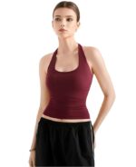 SIGHTBOMB SOFTLINE Double Layer Seamless U Neck Halter Cuddle Baby Sleeveless Microfiber Active WEAR/Casual WEAR TOP for Women - Image 4