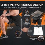 Men’s 2 in 1 Active Dual Shorts with Inner Tights | Double Layer Gym Shorts | Running, Training & Sports Shorts with Pocket Plus Size (S to 6XL) - Image 10