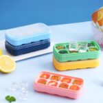 BIDFUL [3 Pack] Yellow Ice Cube Tray with Lids, 2-Inch Large Silicone Flexible 8-Cavity Ice Maker Molds for Whiskey & Cocktails, Easy-Release Reusable Ice Cubes, BPA-Free - Image 7