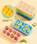 BIDFUL [3 Pack] Yellow Ice Cube Tray with Lids, 2-Inch Large Silicone Flexible 8-Cavity Ice Maker Molds for Whiskey & Cocktails, Easy-Release Reusable Ice Cubes, BPA-Free - Image 8