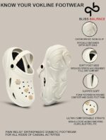 Fashionable Comfortable Adjustable Back Strap Clogs & Premium Cute Charms |Waterproof Anti Skid & Lightweight Cushioned Stylish Clogs Mules for Women's & Girl's BBSILK-11 - Image 5