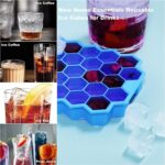 CLOUDVALLEY 4 Pack Silicone Ice Cube Trays with Lids Easy-Release Hexagon Ice Maker for Freezer, Reusable Food-Grade Ice Molds for Cocktail Bar, Whiskey, Iced Coffee & Home Kitchen (Multi Color) - Image 6
