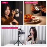 ULANZI Magnetic Selfie Light, LED Fill Light Compatible with Magsafe, LED Selfie Ring Light Included Sticky Ring for Phones, for Selfies/Photography/TikTok/Zoom Calls/Video Conference Color Black - Image 5