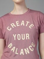 CHKOKKO Womens Stylish Activewear Quick Dry Lightweight Breathable Printed Round Neck Half Sleeve Regular Fit Gym T Shirt for Sports Yoga and Training - Image 6