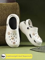 Fashionable Comfortable Adjustable Back Strap Clogs & Premium Cute Charms |Waterproof Anti Skid & Lightweight Cushioned Stylish Clogs Mules for Women's & Girl's BBSILK-11 - Image 4