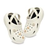 Fashionable Comfortable Adjustable Back Strap Clogs & Premium Cute Charms |Waterproof Anti Skid & Lightweight Cushioned Stylish Clogs Mules for Women's & Girl's BBSILK-11