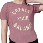 CHKOKKO Womens Stylish Activewear Quick Dry Lightweight Breathable Printed Round Neck Half Sleeve Regular Fit Gym T Shirt for Sports Yoga and Training