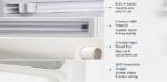 Foil Paper Cutter and Holder with Paper Towel Rack - Wall Mounted Aluminium Foil, Cling Film and Wax Paper Dispenser Organizer with Sliding Cutter for Kitchen Storage and Food Wrapping (Gery) - Image 3