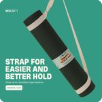 Boldfit Yoga Mats For Women and Men Exercise For Home Workout Gym Anti Slip EVA Material Yoga Mat 4Mm For Kids Gym Mats - Green - Image 7