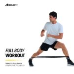 Boldfit Heavy Resistance Band for Exercise & Stretching, Pull Up Band Suitable in Home & Gym Workout, Power Bands for Men & Women. (Black 15-30 kg Resistances)(Material: Natural Rubber) - Image 3