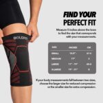 Boldfit Orthopedic Knee Caps for Men & Women | Knee Support for Pain Relief, Gym, Running, Arthritis & Workouts | Anti-Slip Knee Sleeves for Squats, Sports, Badminton - Red- Small - Image 10
