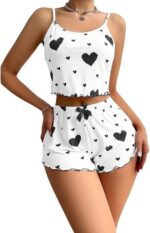 Women's Silk-Look Cami & Shorts Nightwear Set – Lace Detail Sleepwear & Comfortable Lounge Set - Image 7