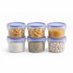 Prokart Plastic Storage Jar & Container Set – Airtight Kitchen Storage Jars for Spices, Snacks, Grains & Dry Fruits