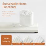 Zibuyu 2-Piece Diatomite Water Absorbent Stone Tray for Bathroom & Kitchen - Image 6