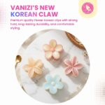 Korean Flower Hair Clutcher for Women & Girls – Strong Grip Floral Claw Clip for Thick & Thin Hair - Image 2